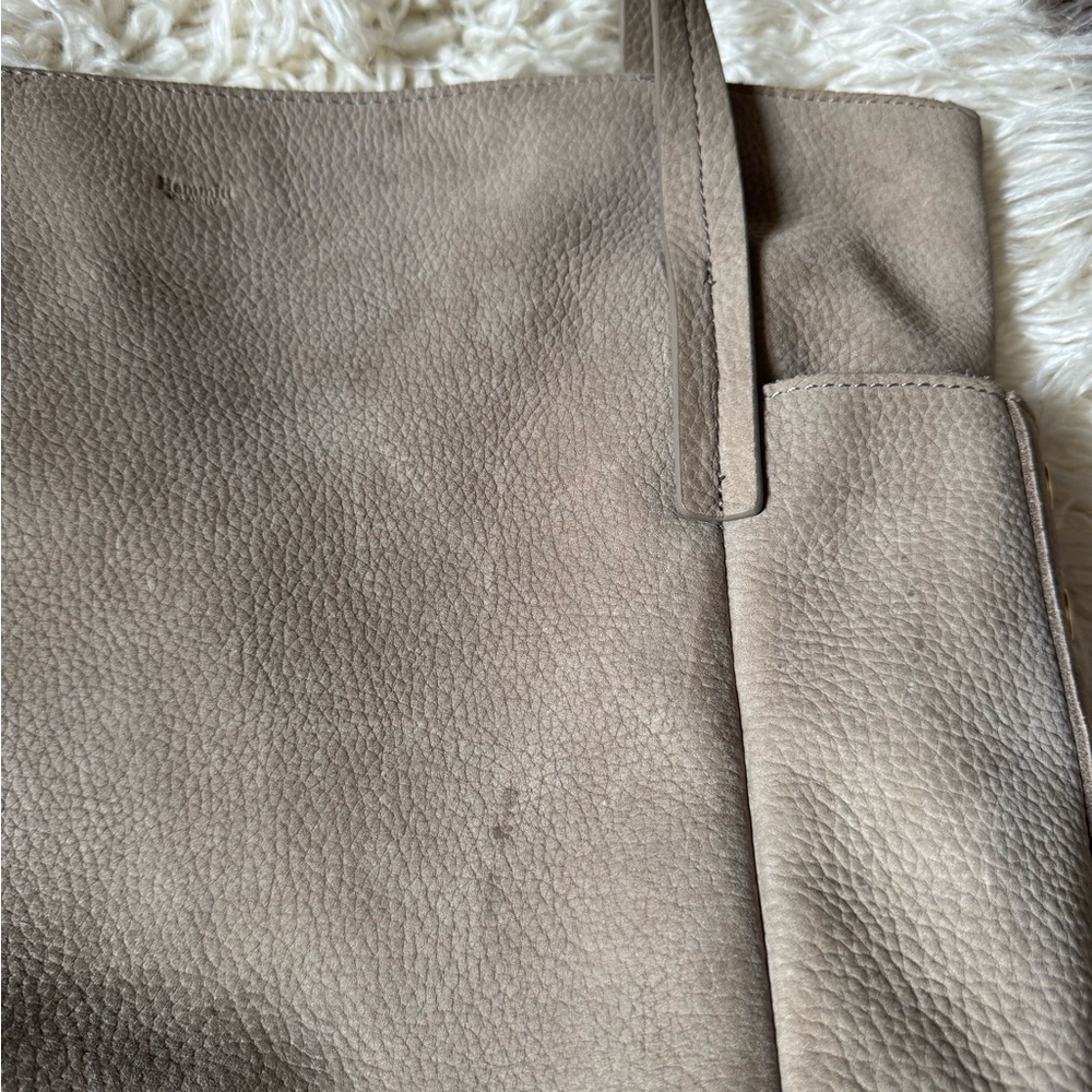 Hammitt Gray/ Taupe Leather Shoulder Bag - Picture 4 of 12